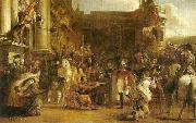 Sir David Wilkie the entrance of george iv at holyrood house oil painting artist